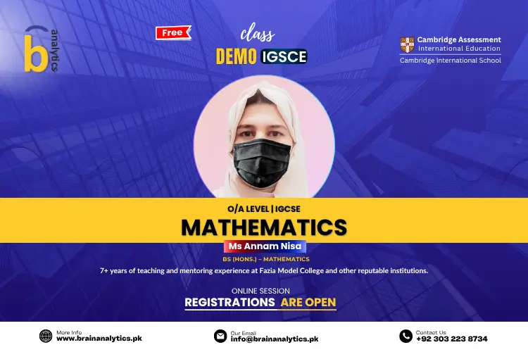 Grade 8 Mathematics – Session 2025–26 with Ms. Anum Nisa